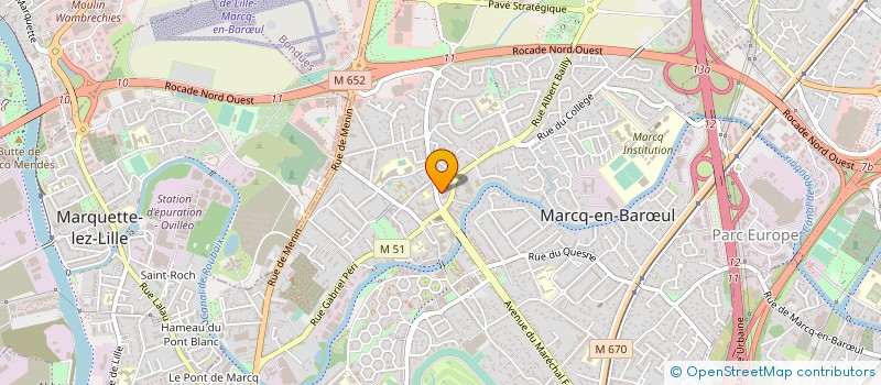 localisation de l'entreprise LA BOUTON'S COMPANY à MARCQ-EN-BARŒUL