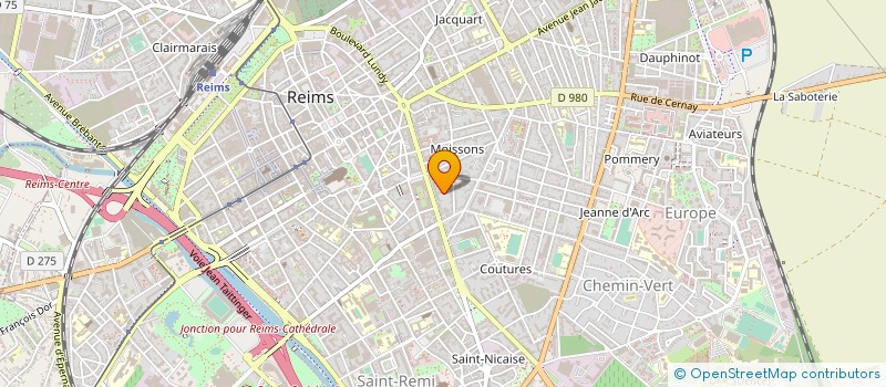 localisation de l'entreprise LA BOUTONNIERE  REIMS