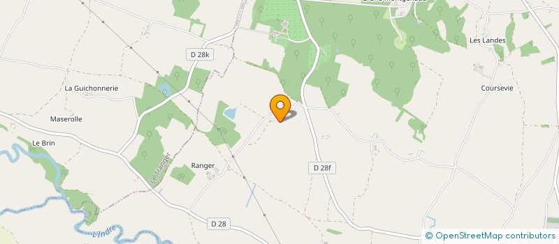 localisation de l'entreprise LA BOUTONNIERE à PALLUAU-SUR-INDRE