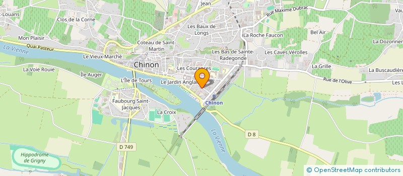 localisation de l'entreprise LA BOUTURE COMPAGNIE  CHINON