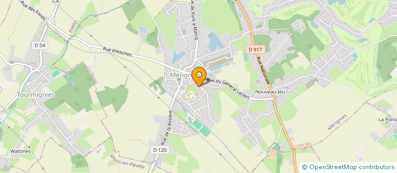 localisation de l'entreprise LA BOUVAQUE à MERIGNIES
