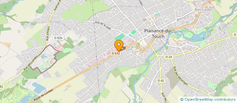 localisation de l'entreprise LA BOUVERIE VERTE à PLAISANCE-DU-TOUCH