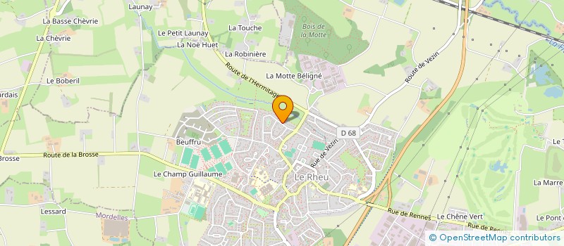 localisation de l'entreprise LA BOUVETIERE  LE RHEU