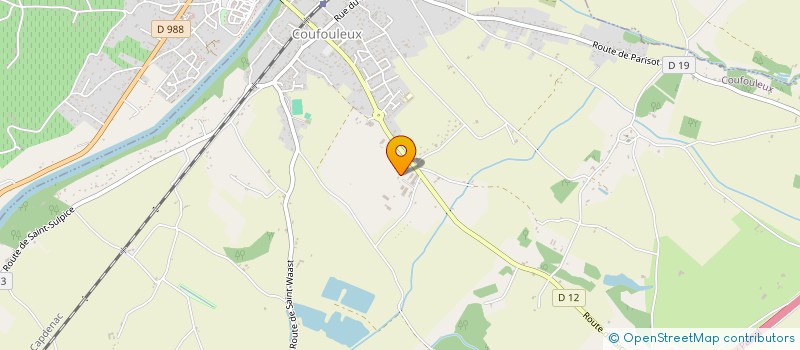 localisation de l'entreprise LA BOUYAYO - CHATEAU SAINT VICTOR  COUFOULEUX