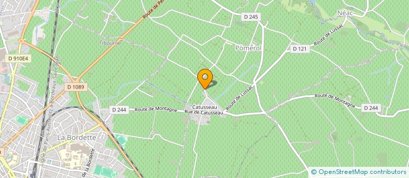 localisation de l'entreprise LA BOUYGUE  POMEROL