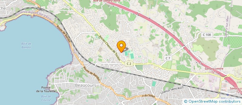 localisation de l'entreprise LA BOX à SANARY-SUR-MER