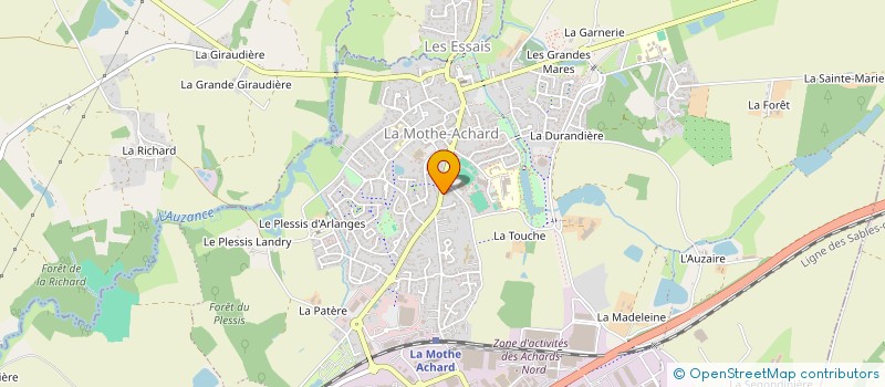 localisation de l'entreprise LA BOX  LES ACHARDS