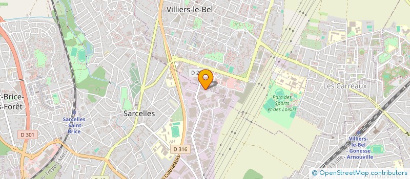 localisation de l'entreprise LA BOX DE CHARLY  SARCELLES