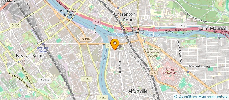 localisation de l'entreprise LA BOYARDIERE à ALFORTVILLE