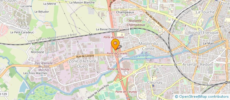 localisation de l'entreprise LA BOYAUDERIE RENNAISE à RENNES