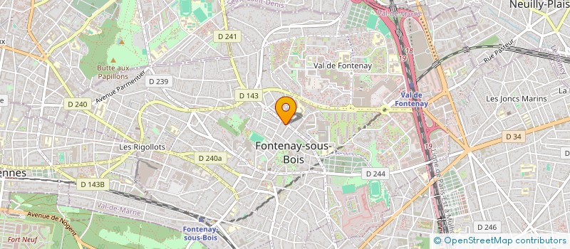 localisation de l'entreprise LA BRADERIE PERMANENTE à FONTENAY-SOUS-BOIS