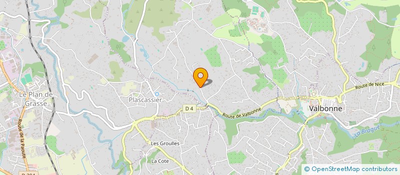 localisation de l'entreprise LA BRAGUE  CHATEAUNEUF-GRASSE