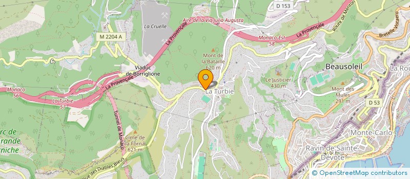 localisation de l'entreprise LA BRAHMA à LA TURBIE