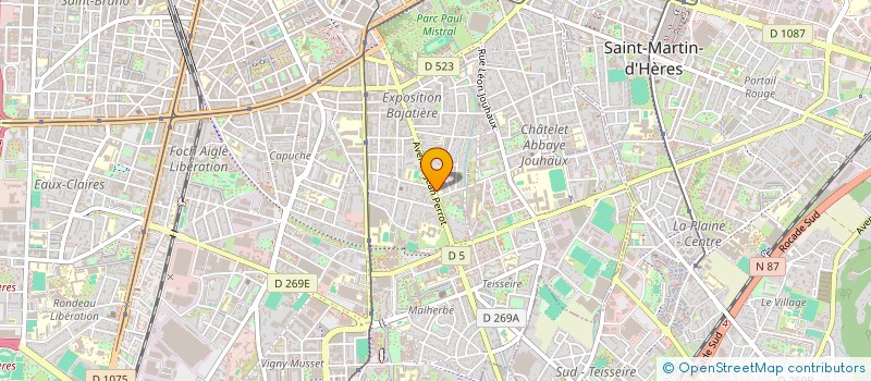 localisation de l'entreprise LA BRAISE  GRENOBLE