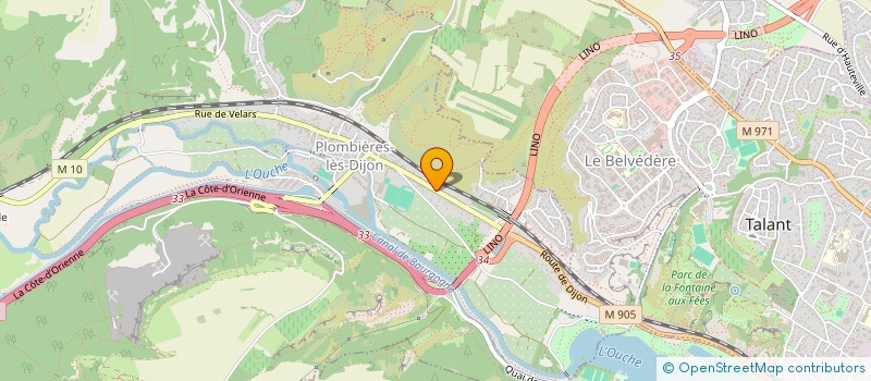 localisation de l'entreprise LA BRAISE  PLOMBIERES-LES-DIJON