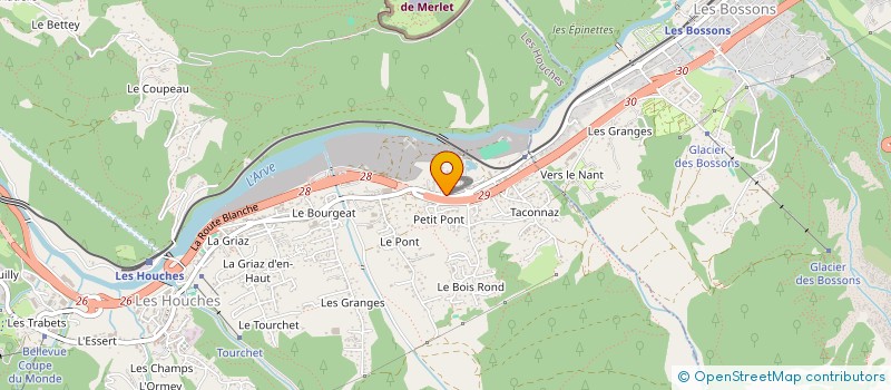 localisation de l'entreprise LA BRAISE  LES HOUCHES