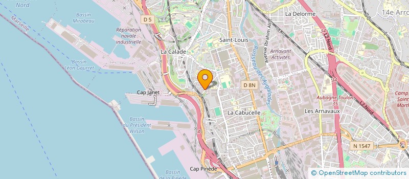 localisation de l'entreprise LA BRAISE D'EDEN à MARSEILLE