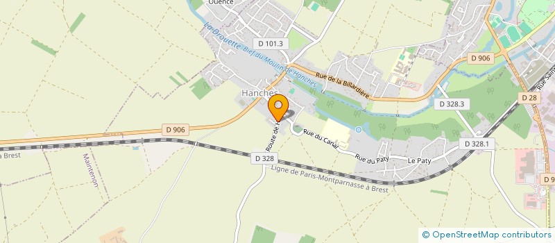 localisation de l'entreprise LA BRANCHE DE HOUX à HOUX