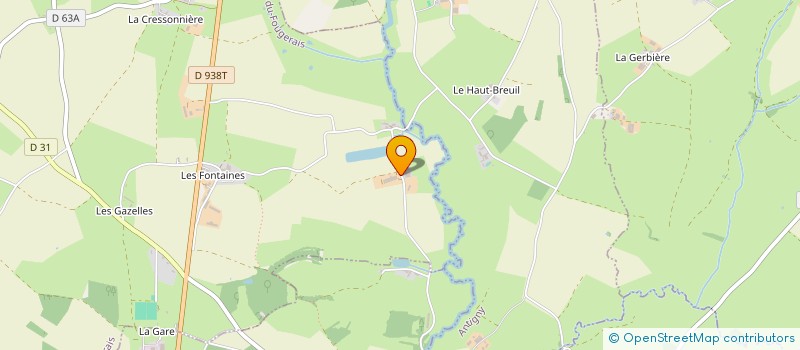 localisation de l'entreprise LA BRANDONNIERE  RIVES-DU-FOUGERAIS