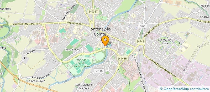 localisation de l'entreprise LA BRASSERIE  FONTENAY-LE-COMTE