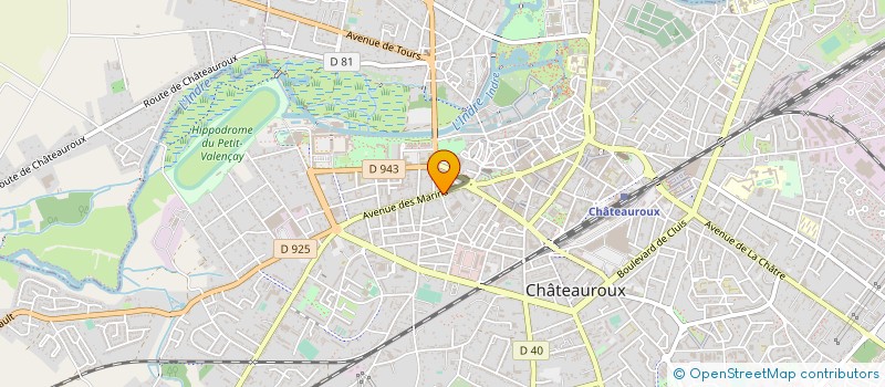 localisation de l'entreprise LA BRASSERIE à CHATEAUROUX