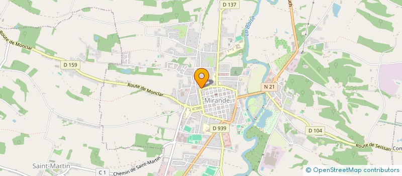 localisation de l'entreprise LA BRASSERIE  MIRANDE