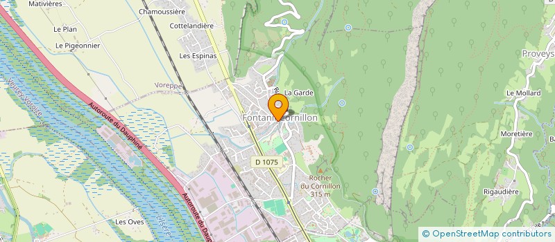 localisation de l'entreprise LA BRASSERIE  FONTANIL-CORNILLON