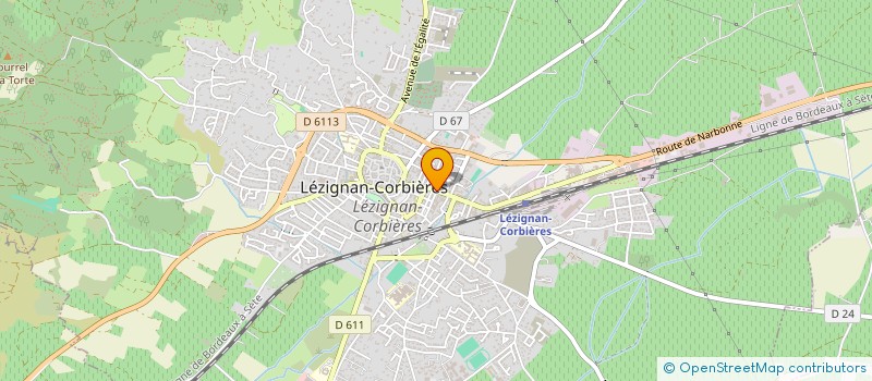 localisation de l'entreprise LA BRASSERIE à LEZIGNAN-CORBIERES