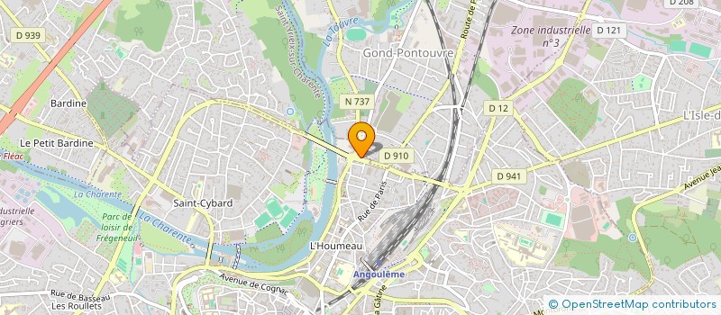 localisation de l'entreprise LA BRASSERIE à ANGOULEME