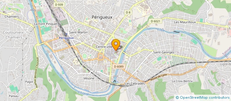 localisation de l'entreprise LA BRASSERIE à PERIGUEUX
