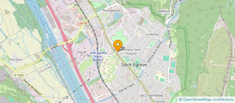 localisation de l'entreprise LA BRASSERIE DAUPHINOISE à SAINT-EGREVE