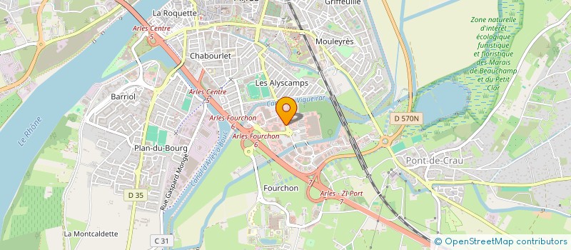 localisation de l'entreprise LA BRASSERIE DE FOURCHON à ARLES