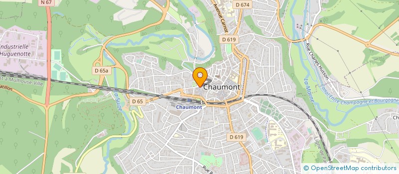 localisation de l'entreprise LA BRASSERIE DE L'AFFICHE à CHAUMONT