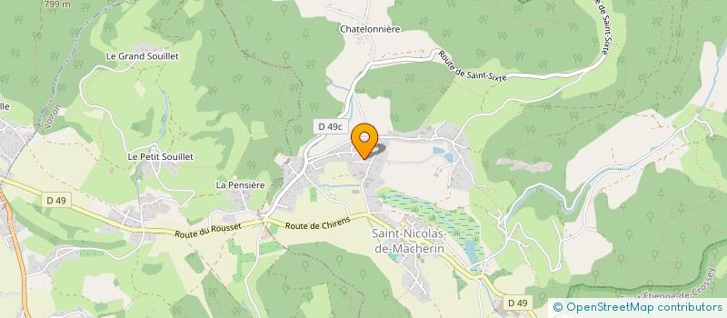 localisation de l'entreprise LA BRASSERIE DE L OURS BARBU à SAINT-NICOLAS-DE-MACHERIN