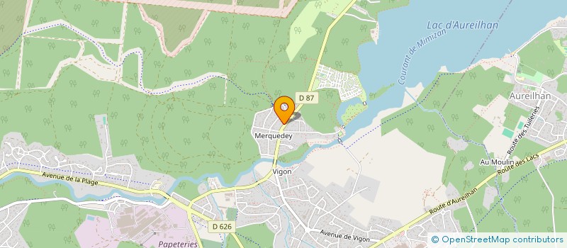 localisation de l'entreprise LA BRASSERIE DE LA PLAGE  MIMIZAN