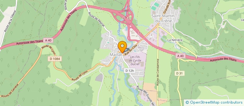 localisation de l'entreprise LA BRASSERIE DE MAILLAT à MAILLAT
