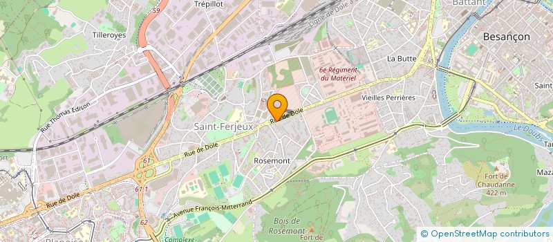 localisation de l'entreprise LA BRASSERIE DE SAINT-FERJEUX  BESANCON