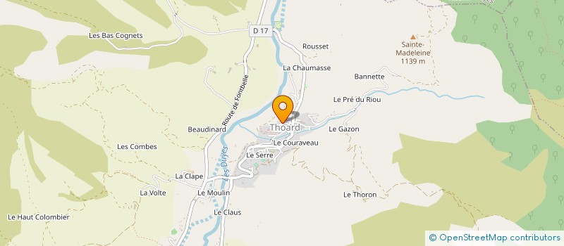 localisation de l'entreprise LA BRASSERIE DE THOARD à THOARD