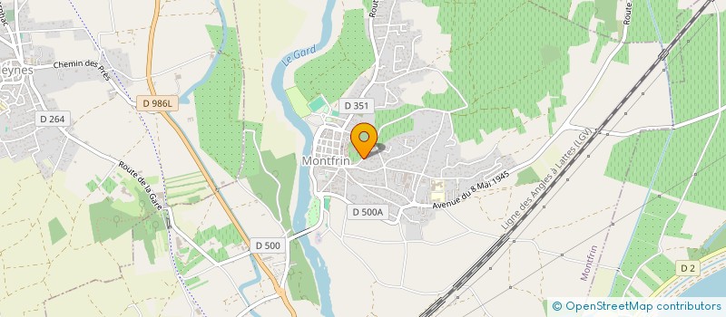 localisation de l'entreprise LA BRASSERIE DES 13 VENTS  MONTFRIN