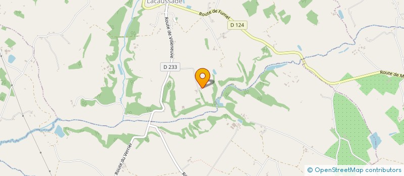 localisation de l'entreprise LA BRASSERIE DES 3 CEDRES  LACAUSSADE