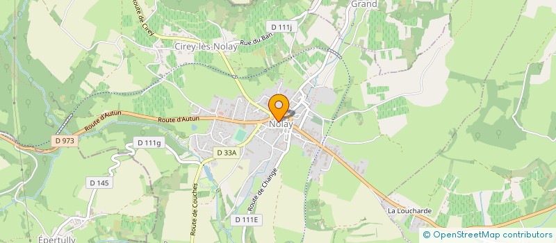 localisation de l'entreprise LA BRASSERIE DES HALLES  NOLAY