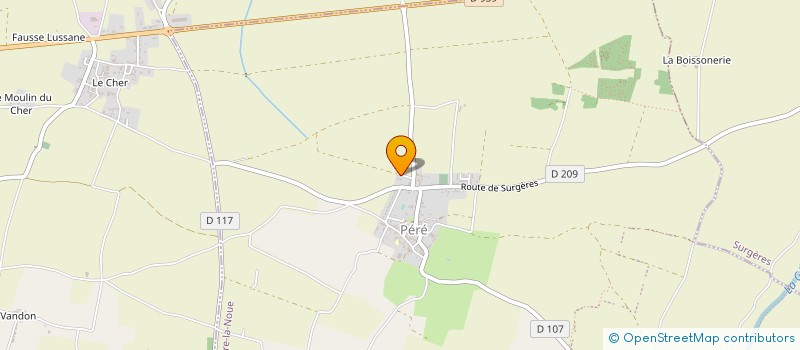 localisation de l'entreprise LA BRASSERIE DES JEROME - J & J  SURGERES