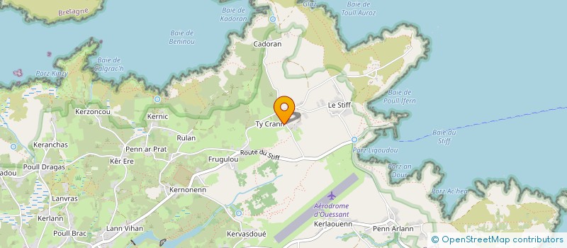 localisation de l'entreprise LA BRASSERIE DES MAOUTS à OUESSANT