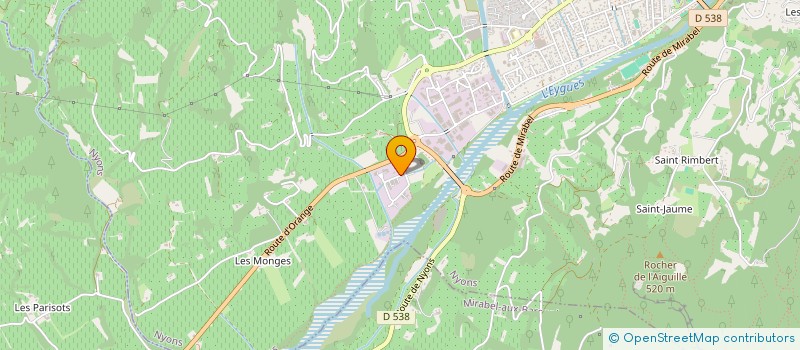 localisation de l'entreprise LA BRASSERIE DES TILLEULS à NYONS