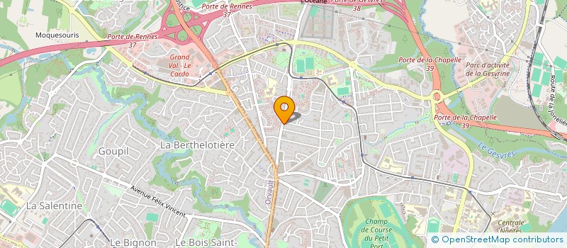 localisation de l'entreprise LA BRASSERIE DES TROIS CAVALIERS BAR PMU  NANTES