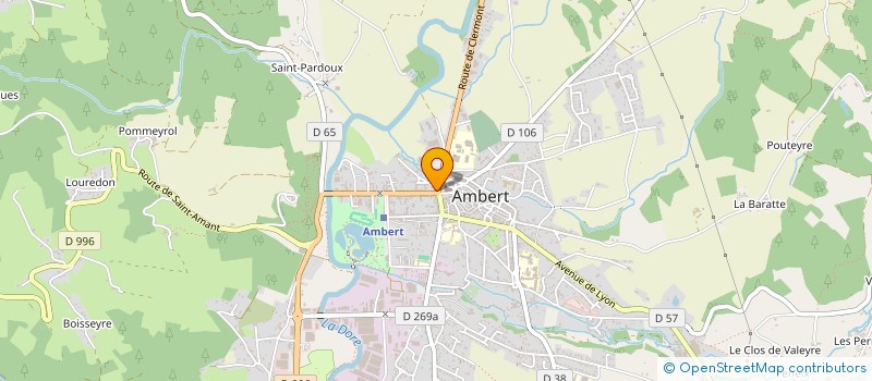 localisation de l'entreprise LA BRASSERIE DU BON COIN  AMBERT