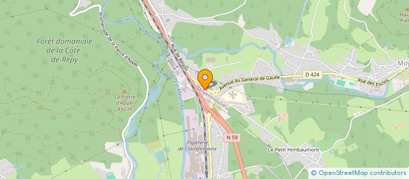 localisation de l'entreprise LA BRASSERIE DU BOUCHER  MOYENMOUTIER