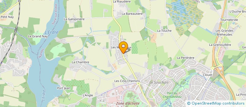 localisation de l'entreprise LA BRASSERIE DU BOUFFAY à CARQUEFOU