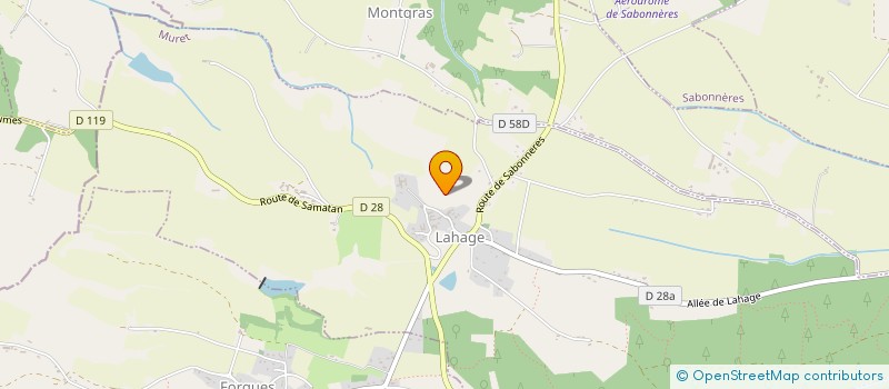 localisation de l'entreprise LA BRASSERIE DU COURT CIRCUIT  LAHAGE