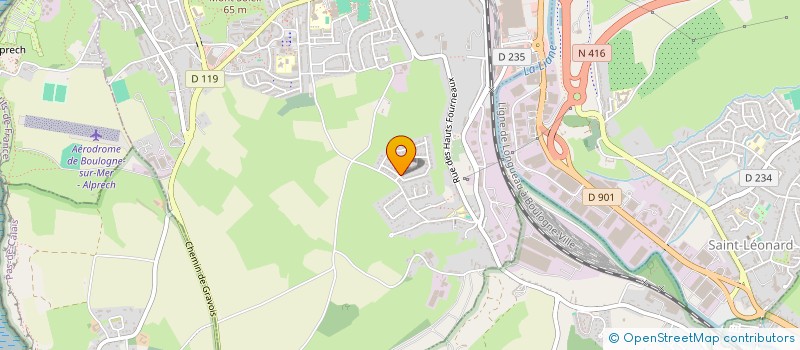 localisation de l'entreprise LA BRASSERIE DU FORT  OUTREAU